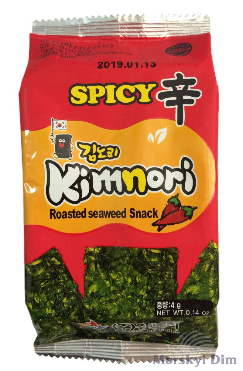 Чипсы Нори Острые, Kimnori, 4г