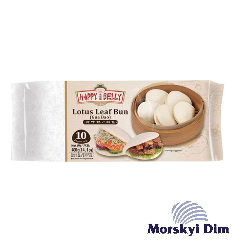 Азиатские паровые булочки LOTUS LEAF BUN, Happy Belly, 400г