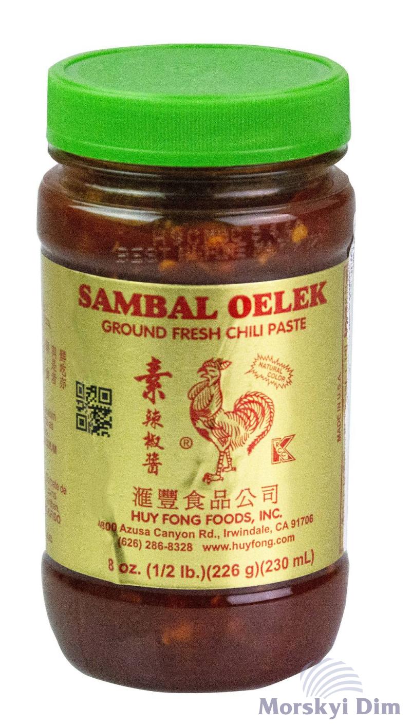 Паста Чили Sambal Oelek (Самбал Олек), HUY FONG, 226г