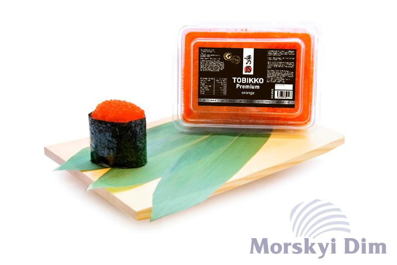 Икра летучей рыбы Tobikko Premium оранжевая, JS, 500 г