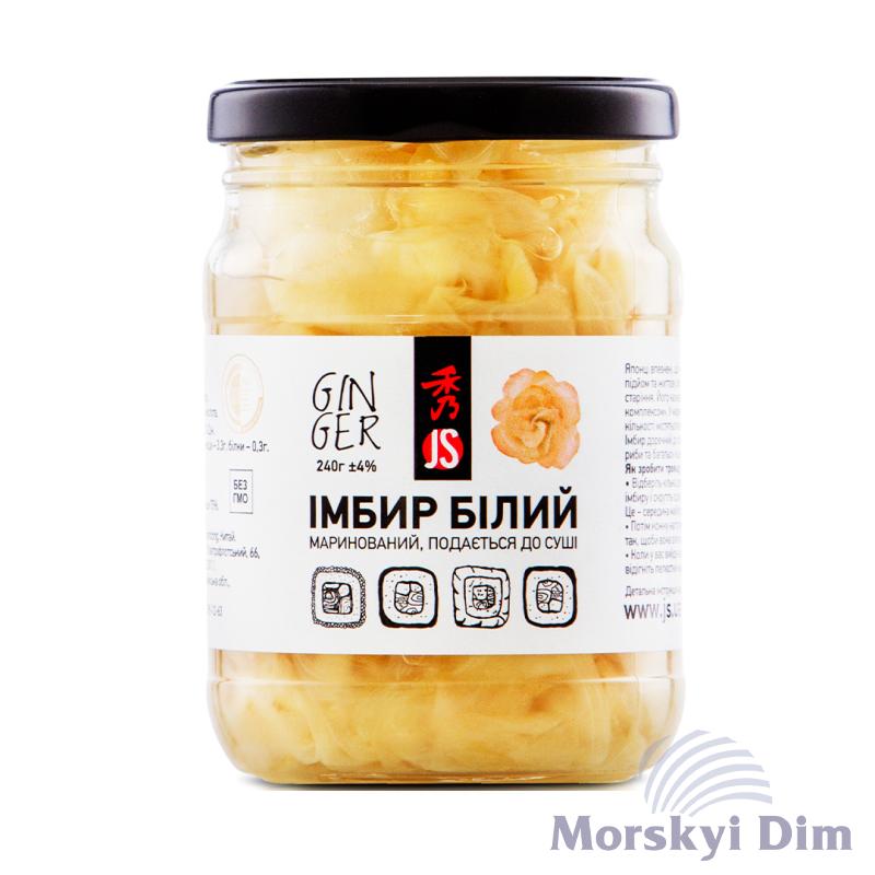 Имбирь маринованный белый, JS, 240г