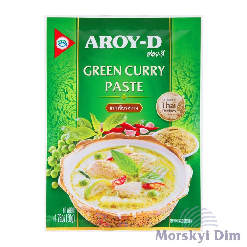Паста карри зеленая, AROY-D, 50г