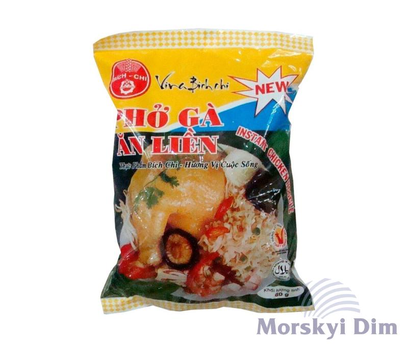 Лапша рисовая со вкусом курицы, BICH-CHI, 60г