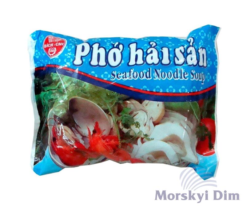 Лапша рисовая со вкусом морепродуктов, BICH-CHI, 60г
