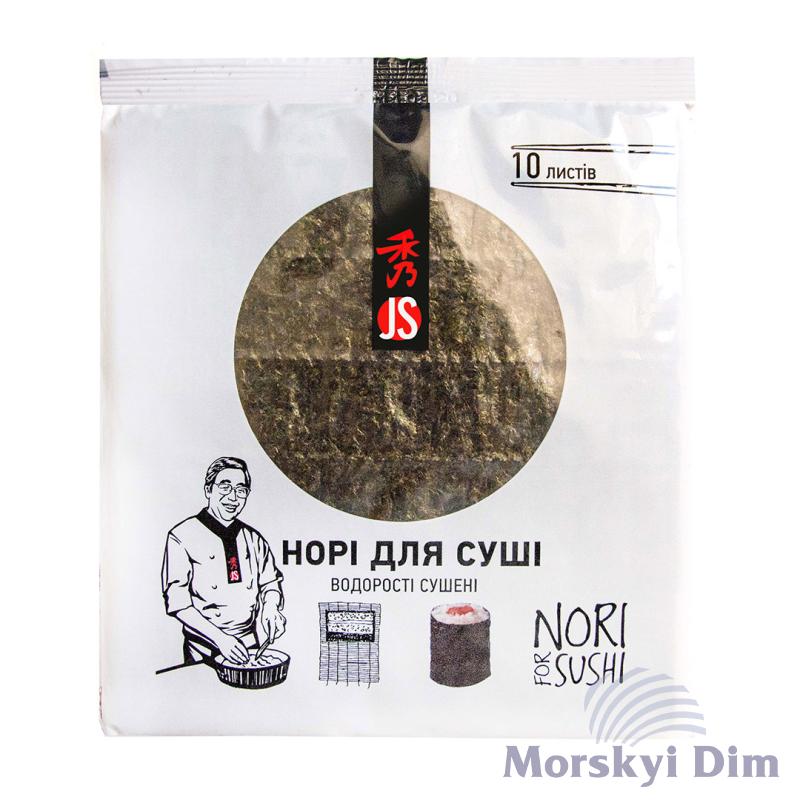 Водоросли сушеные Yakisushi nori 10 листов, JS, 27г